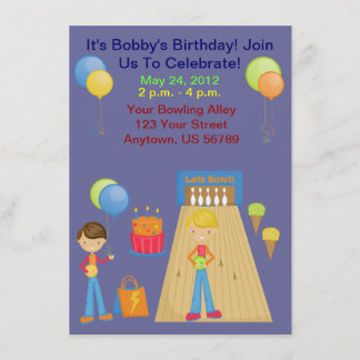 Invitaciones a la fiesta de cumpleaños de Boys Bow