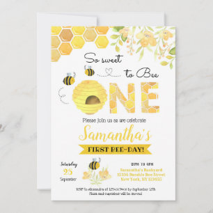 Invitaciones a la fiesta de cumpleaños de Bumble B
