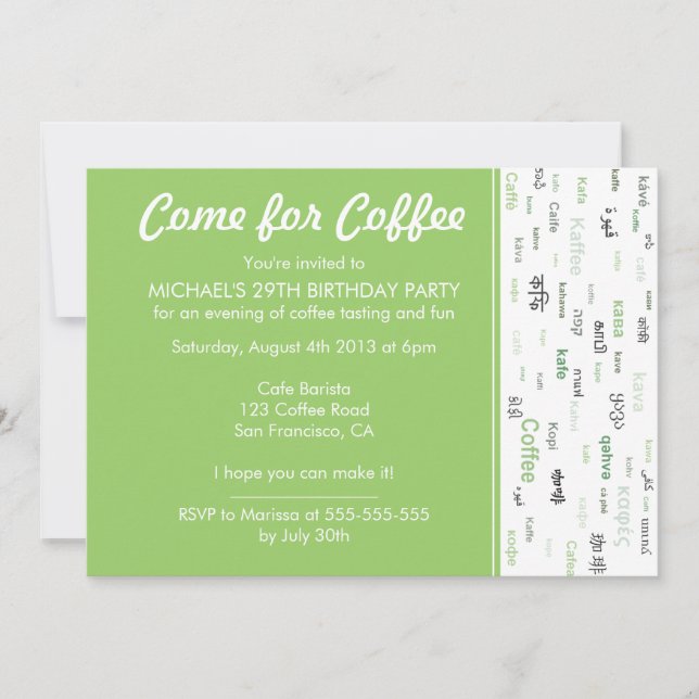 Invitaciones a la fiesta de cumpleaños de cesta ve (Anverso)