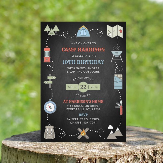 Invitaciones a la fiesta de cumpleaños de Chalkboa (Subido por el creador)