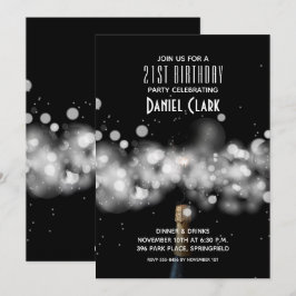 Invitaciones a la fiesta de cumpleaños de Champagn
