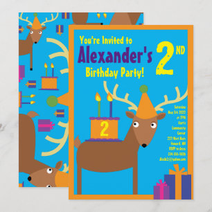 Invitaciones a la fiesta de cumpleaños de ciervos