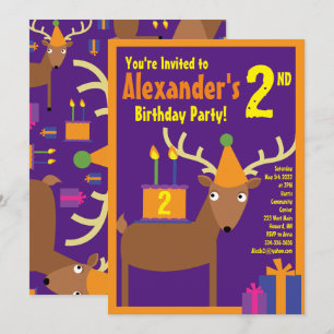 Invitaciones a la fiesta de cumpleaños de ciervos