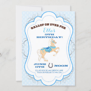 Invitaciones a la fiesta de cumpleaños de Cowgirl 