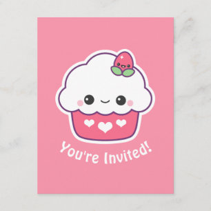 Invitaciones a la fiesta de cumpleaños de Cupakes