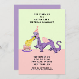 Invitaciones a la fiesta de cumpleaños de Cute Dra
