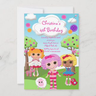 Invitaciones a la fiesta de cumpleaños de Cute Rag