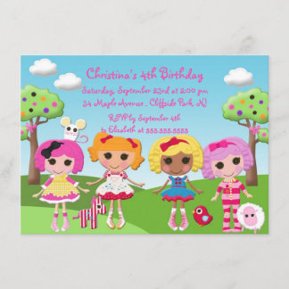 Invitaciones a la fiesta de cumpleaños de Cute Rag