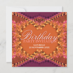 Invitaciones a la fiesta de cumpleaños de Devine L