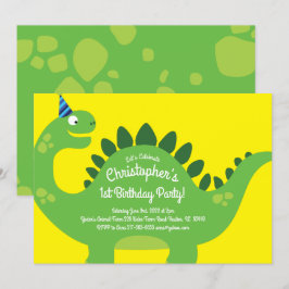Invitaciones a la fiesta de cumpleaños de Dinosaur