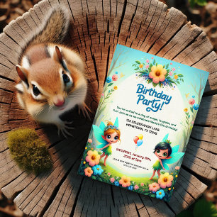 Invitaciones a la fiesta de cumpleaños de Fairy Ga