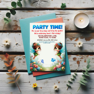 Invitaciones a la fiesta de cumpleaños de Fairy Ga