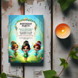 Invitaciones a la fiesta de cumpleaños de Fairy Ga