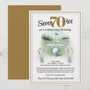 Invitaciones a la Fiesta de Cumpleaños de Golf par