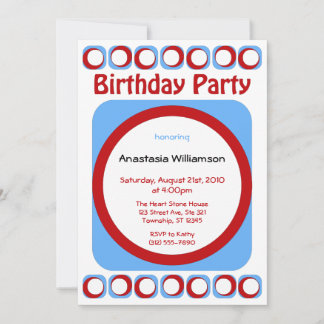 Invitaciones a la fiesta de cumpleaños de Guay Ret