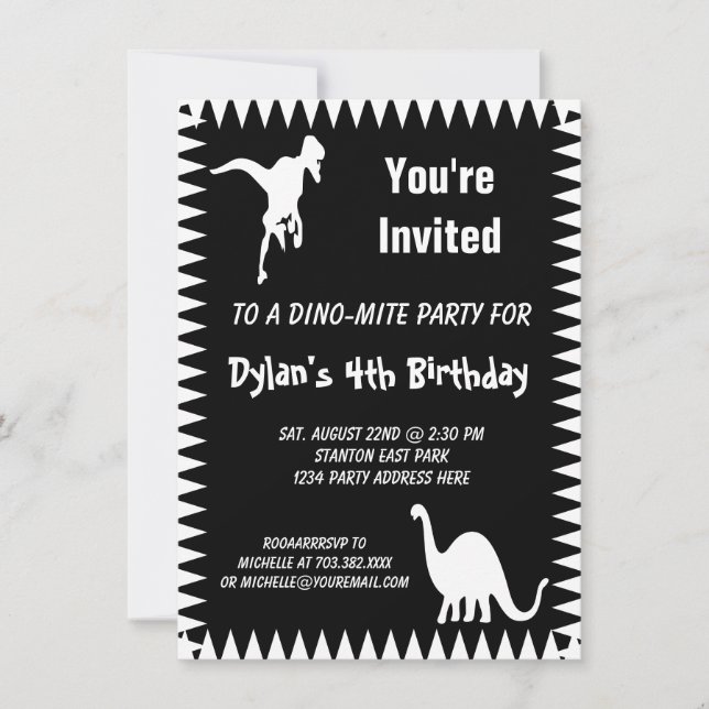 Invitaciones a la fiesta de cumpleaños de Guay T R (Anverso)