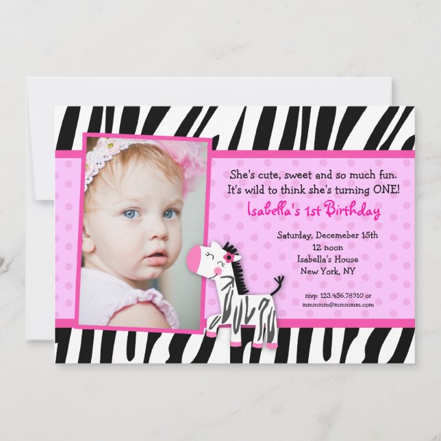 Invitaciones a la fiesta de cumpleaños de impresió (Anverso)