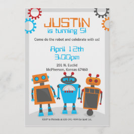 Invitaciones a la fiesta de cumpleaños de Kids Rob