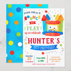 Invitaciones a la fiesta de cumpleaños de la casa