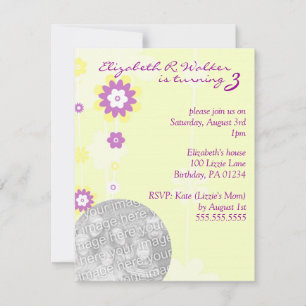 Invitaciones a la fiesta de cumpleaños de la chica