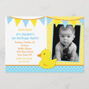 Invitaciones a la fiesta de cumpleaños de la foto 