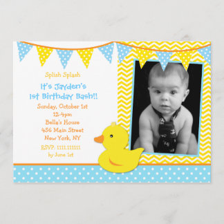 Invitaciones a la fiesta de cumpleaños de la foto