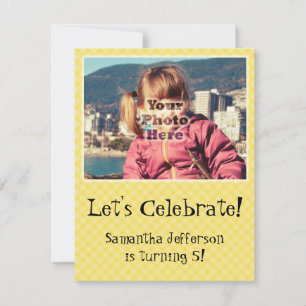 Invitaciones a la fiesta de cumpleaños de la foto