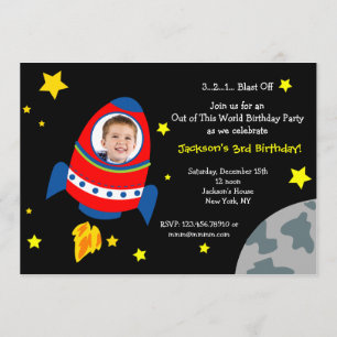 Invitaciones a la fiesta de cumpleaños de la foto 