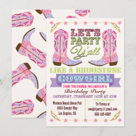 Invitaciones a la fiesta de cumpleaños de la niña 