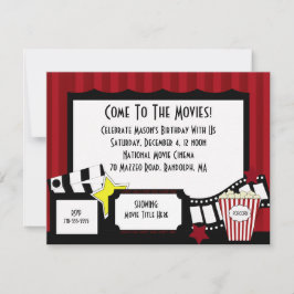 Invitaciones a la fiesta de cumpleaños de la pelíc
