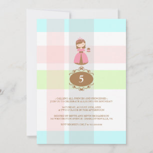 Invitaciones a la fiesta de cumpleaños de la Princ