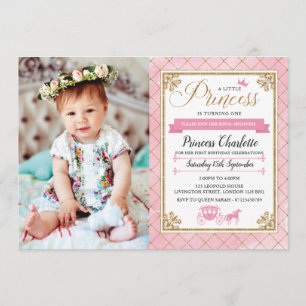 Invitaciones a la fiesta de cumpleaños de la princ