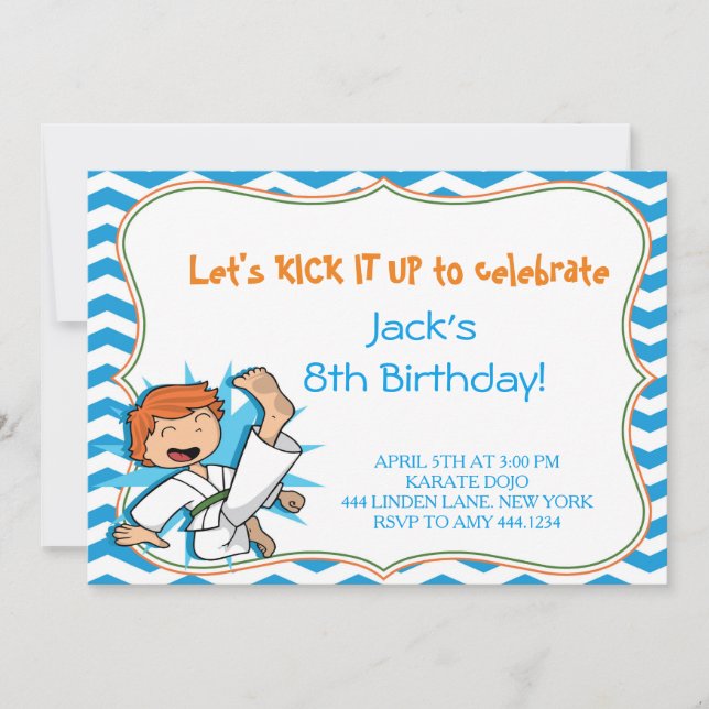 Invitaciones a la fiesta de cumpleaños de las arte (Anverso)