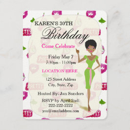 Invitaciones a la fiesta de cumpleaños de las chic