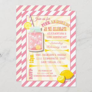 Invitaciones a la fiesta de cumpleaños de Lemonade