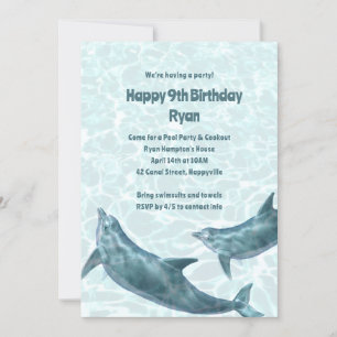 Invitaciones a la fiesta de cumpleaños de los delf