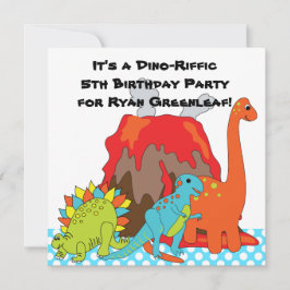 Invitaciones a la fiesta de cumpleaños de los dino