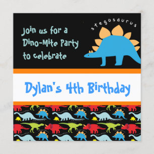 Invitaciones a la fiesta de cumpleaños de los dino