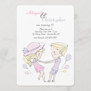 Invitaciones a la fiesta de cumpleaños de los herm