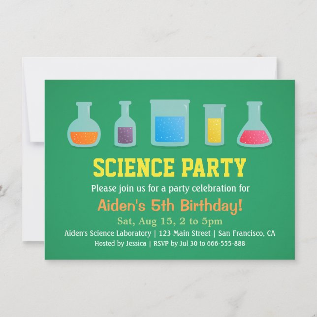 Invitaciones a la fiesta de cumpleaños de los niño (Anverso)