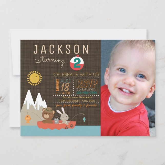 Invitaciones a la fiesta de cumpleaños de los niño (Anverso)