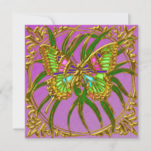 Invitaciones a la fiesta de cumpleaños de Mariposa