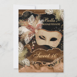 Invitaciones a la fiesta de cumpleaños de mascarad
