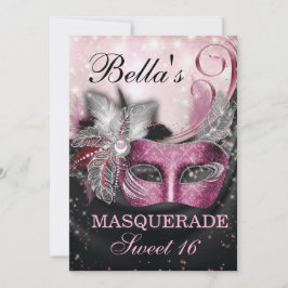 Invitaciones a la fiesta de cumpleaños de mascarad