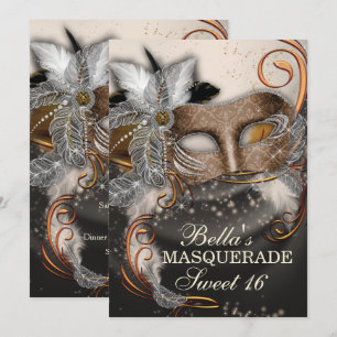 Invitaciones a la fiesta de cumpleaños de mascarad