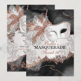 Invitaciones a la fiesta de cumpleaños de mascarad