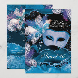Invitaciones a la fiesta de cumpleaños de mascarad