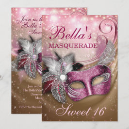 Invitaciones a la fiesta de cumpleaños de mascarad