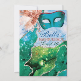 Invitaciones a la fiesta de cumpleaños de mascarad