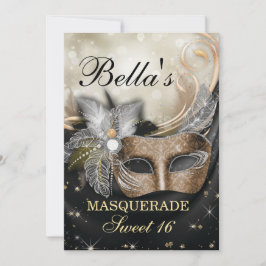 Invitaciones a la fiesta de cumpleaños de mascarad